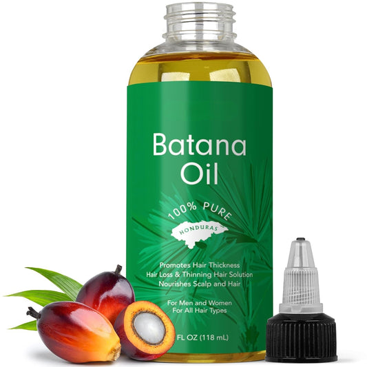 Batana Oil for Hair – 100% Pure Raw Oil from Honduras, 4oz